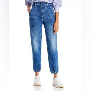 MOTHER The Wrapper Patch Springy High Rise Ankle Jogger Jeans NWOT - Size 31